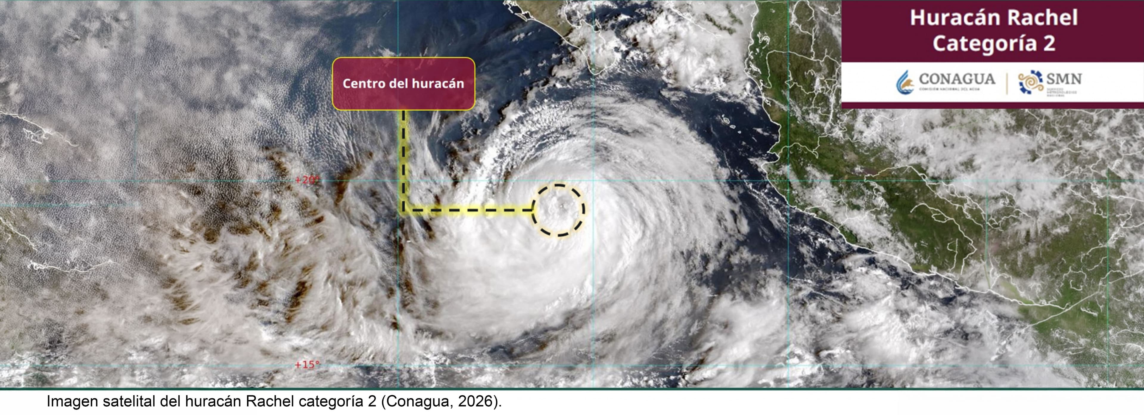 Boletín informativo: Alerta por huracán Rachel categoría 2